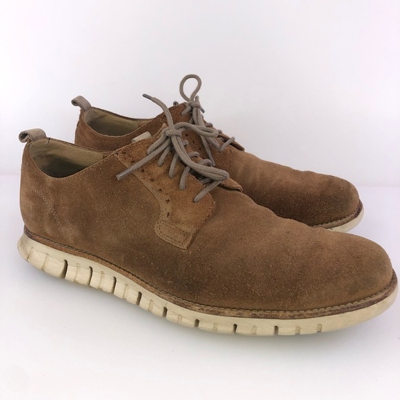 Cole Haan Zerogrand Grand OS Suede Brown Dress Shoes Size 10.5 main image 4
